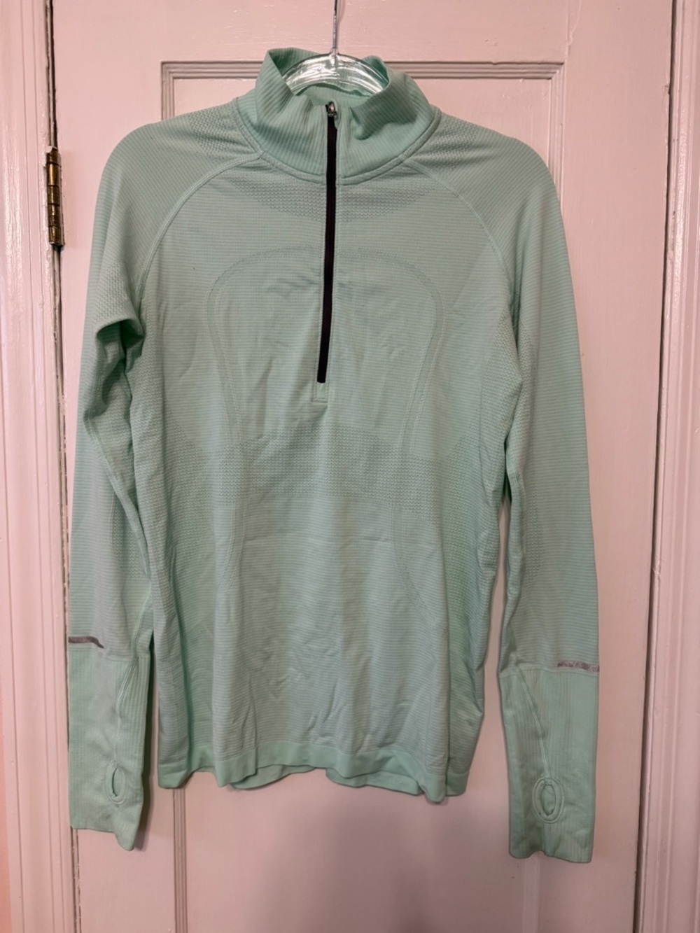 lululemon athletica Mint Green Half-Zip Pullover
